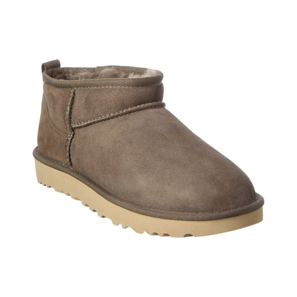 Ugg Classic Ultra Mini Suede & Shearling Boot